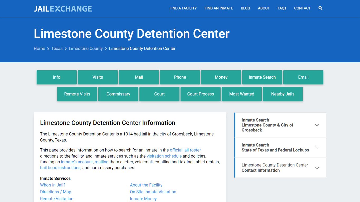 Limestone County Detention Center - Jail Exchange